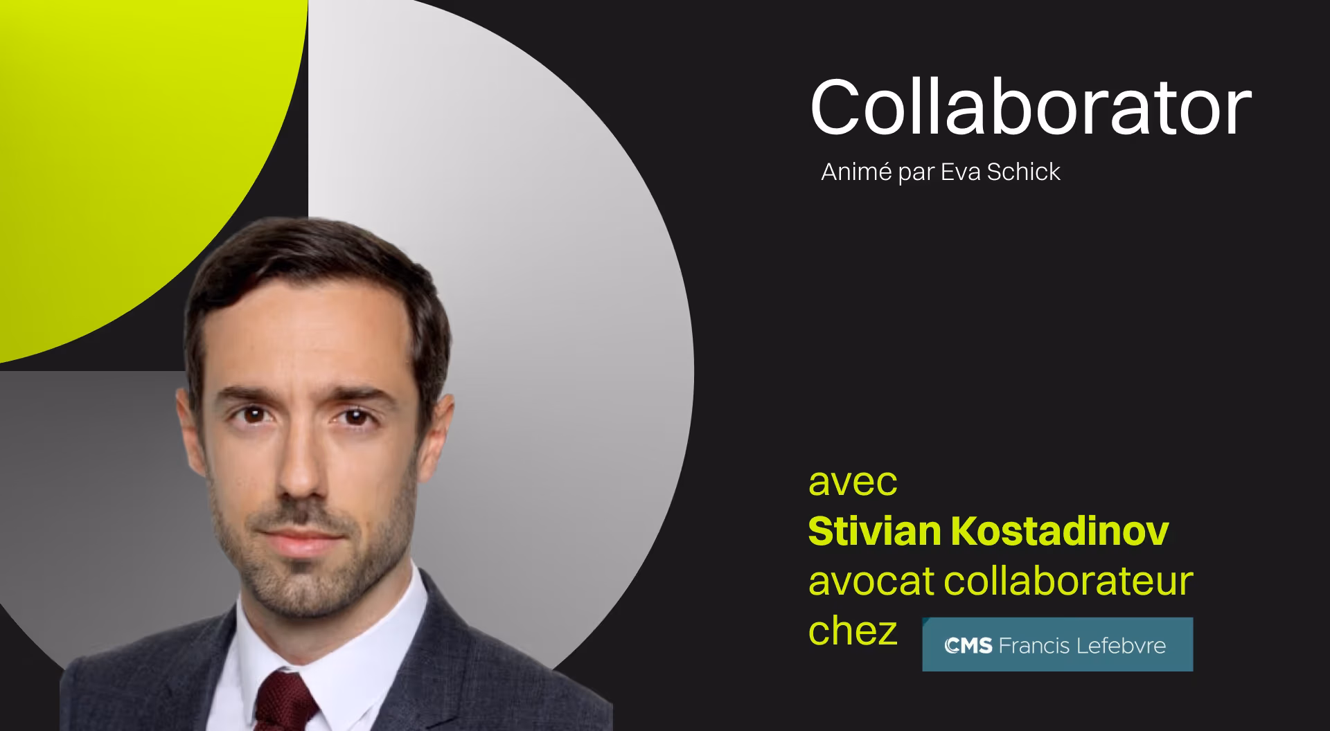 Stivian Kostadinov, avocat & Secrétaire de la Conférence du barreau des Hauts-de-Seine pour 2026